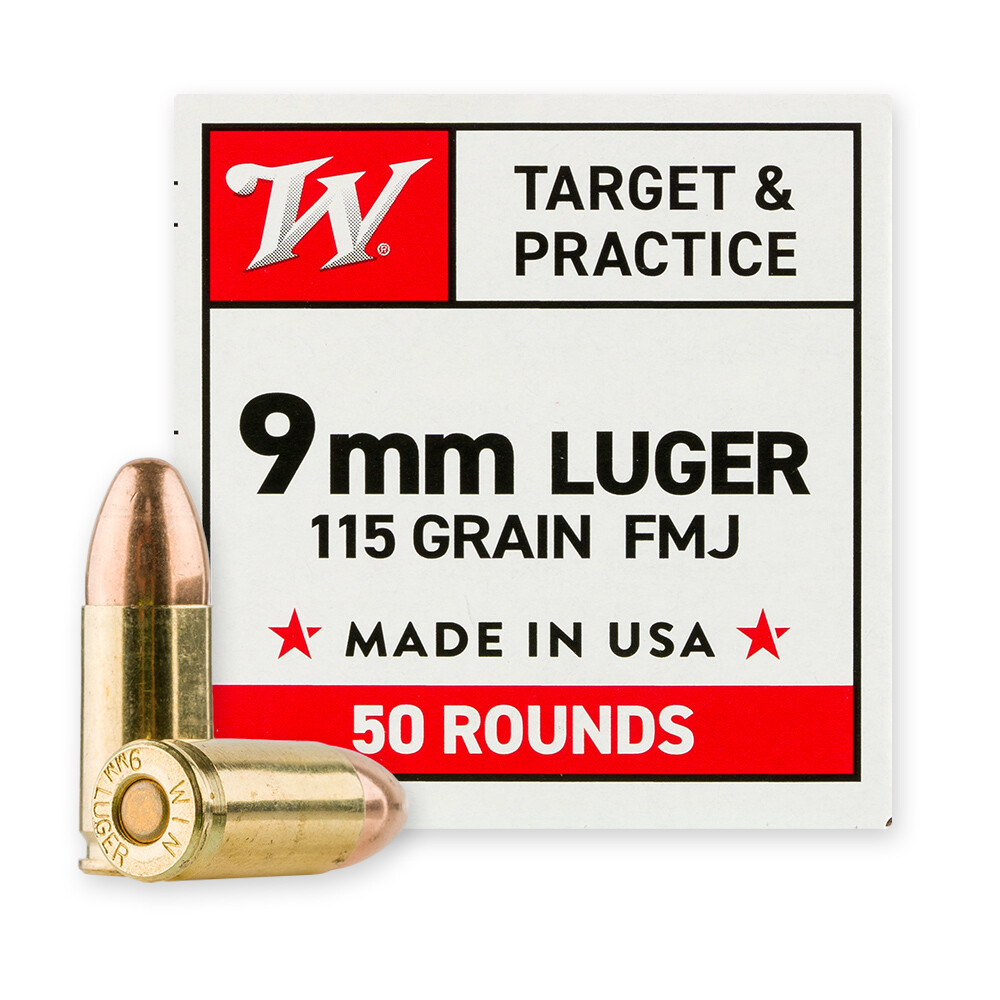 Winchester Luger FMJ Ammo