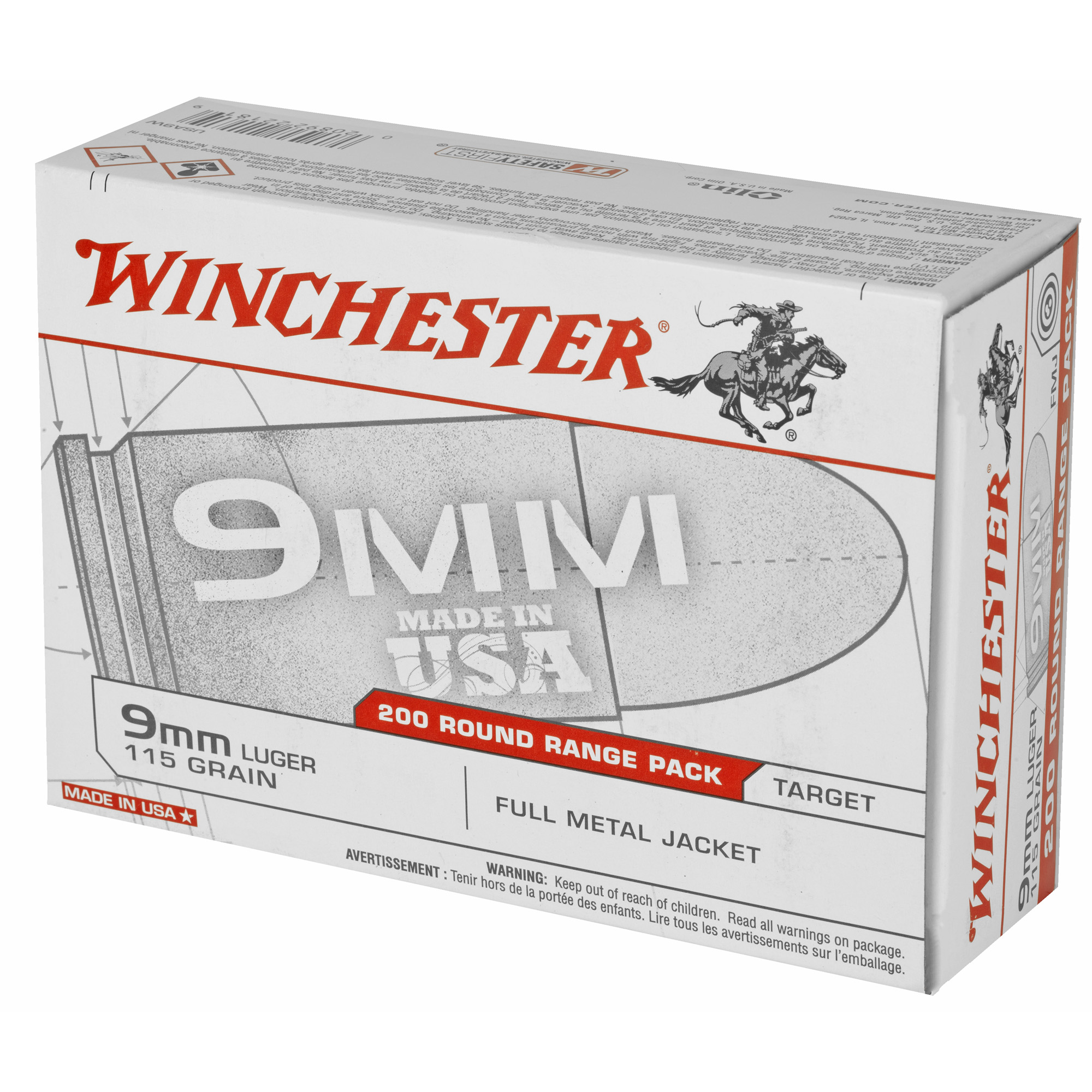 Winchester USA FMJ Ammo