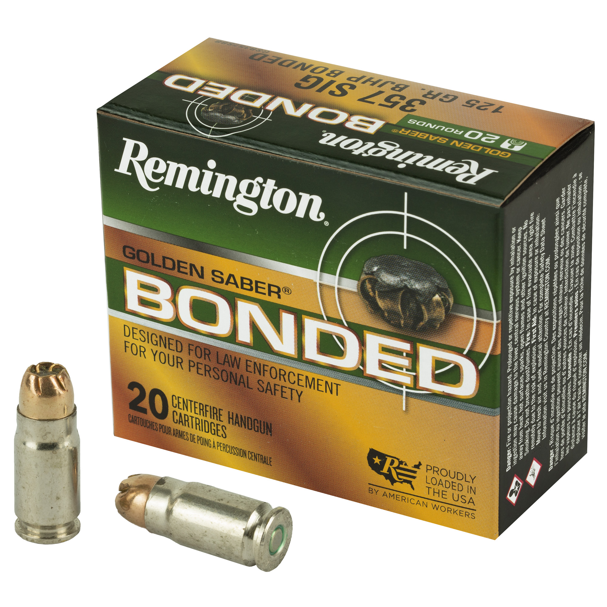 Bulk Remington Golden Saber Brass JHP Ammo