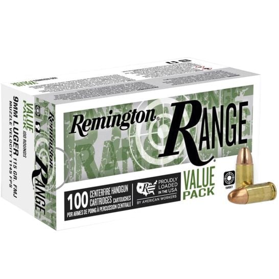 Remington Range Luger FMJ Ammo