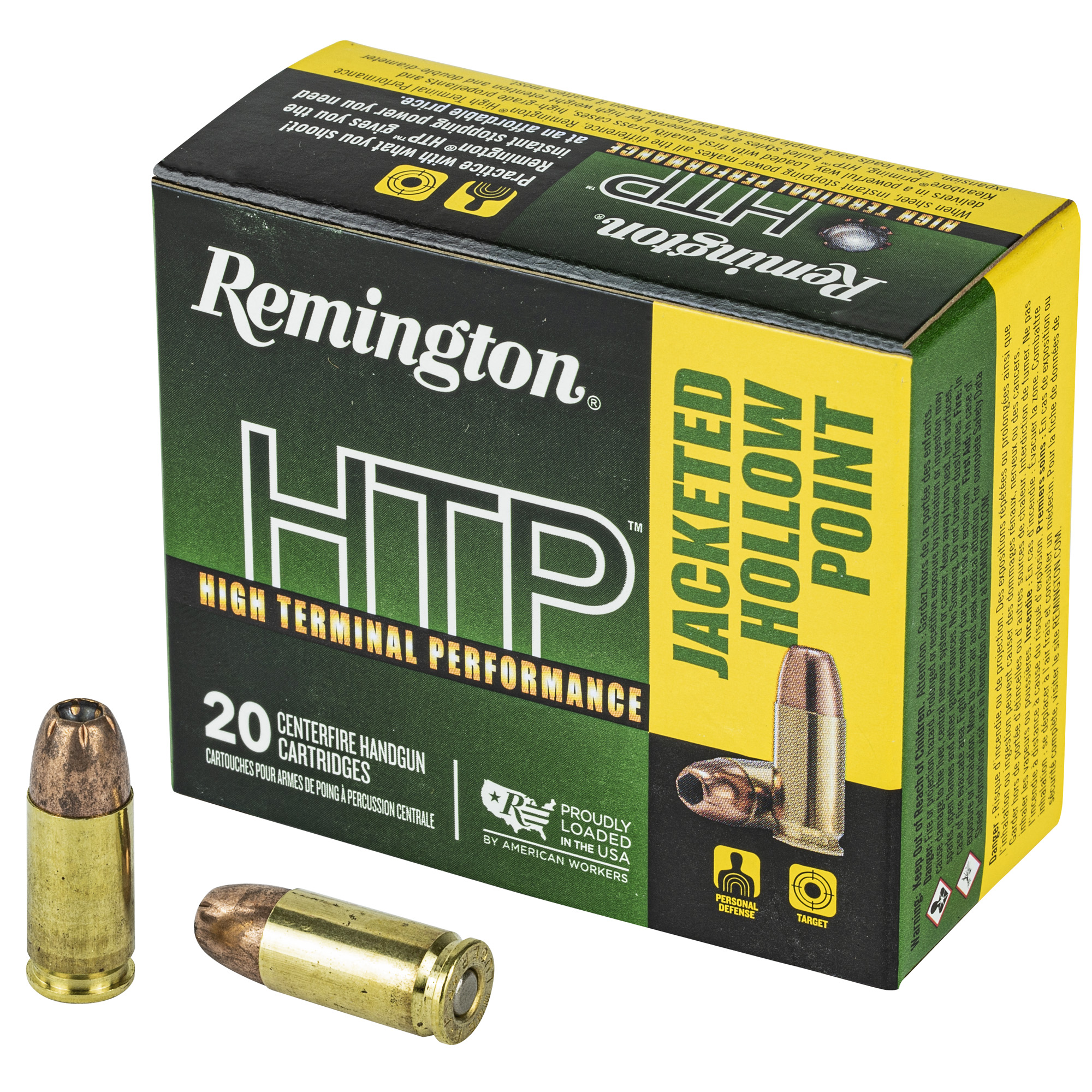 Bulk Remington High Terminal Performance JHP +P Ammo