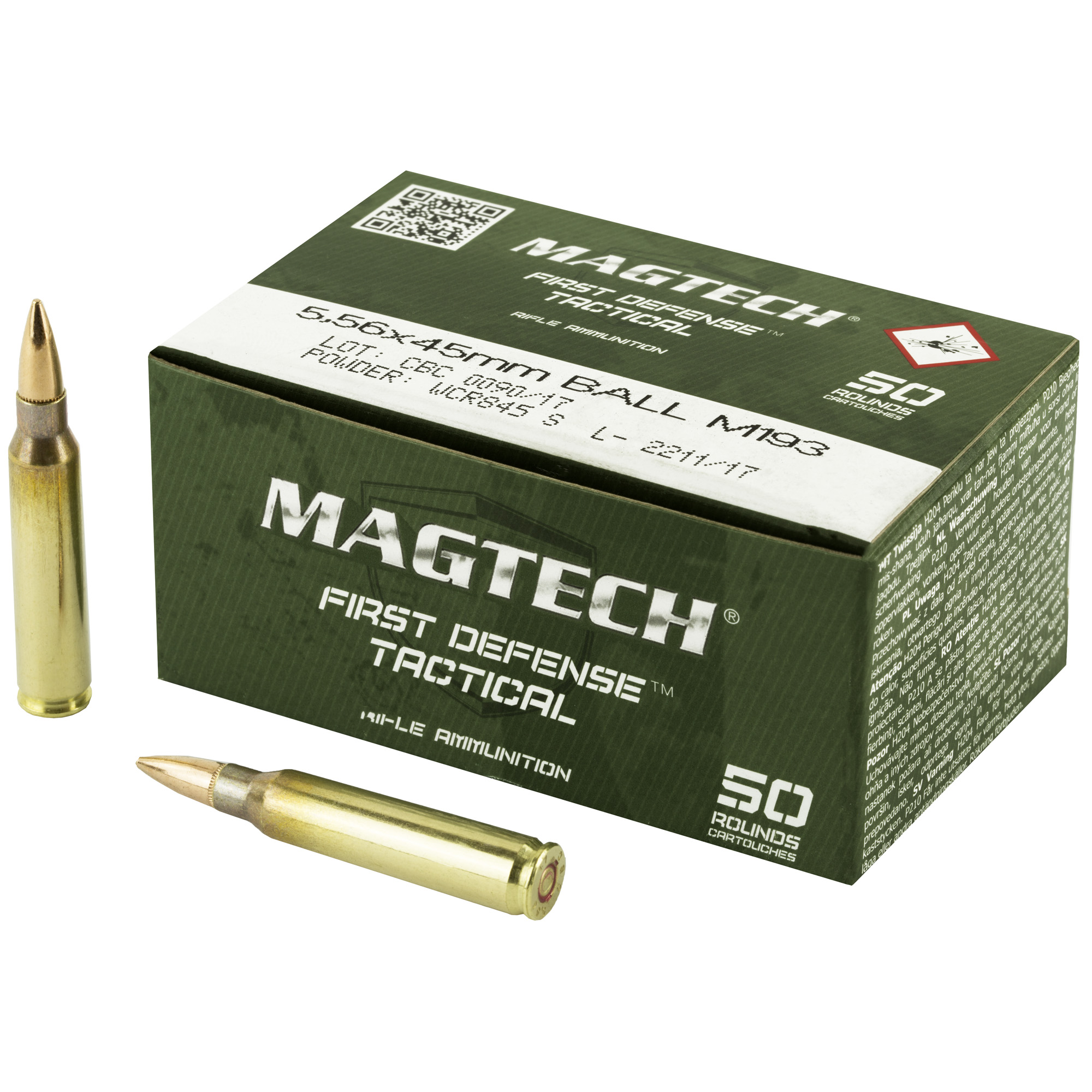 Bulk Magtech First Defense Tactical FMJ Ammo