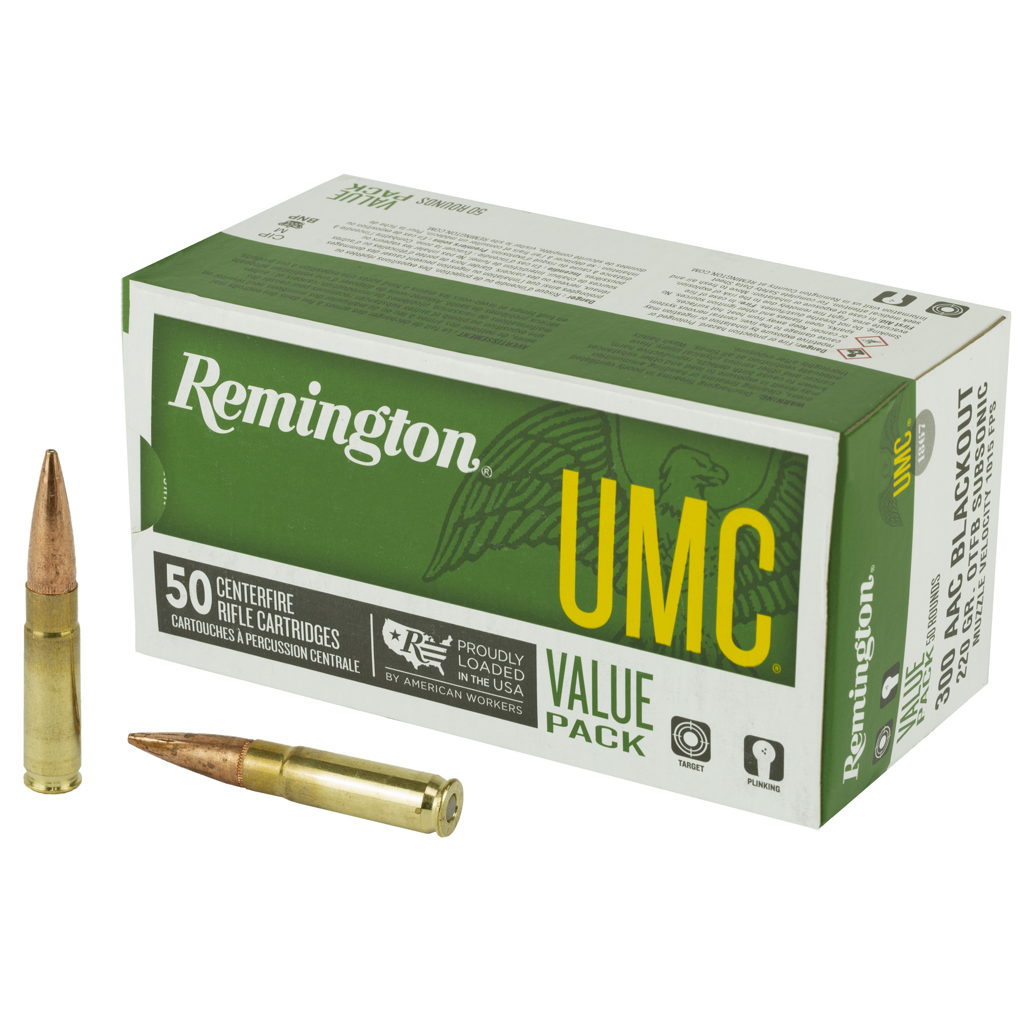 Remington UMC Open Tip Flat Base Ammo