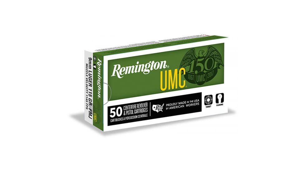 Bulk Remington UMC Luger JHP Ammo