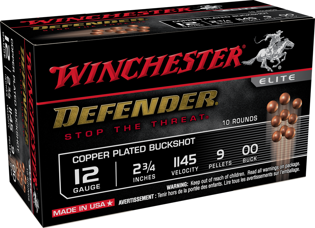 Winchester Defender Copper Buckshot Ammo