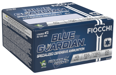 Bulk Fiocchi Blue Guardian Lead-Free Reduced Ricochet HP Ammo