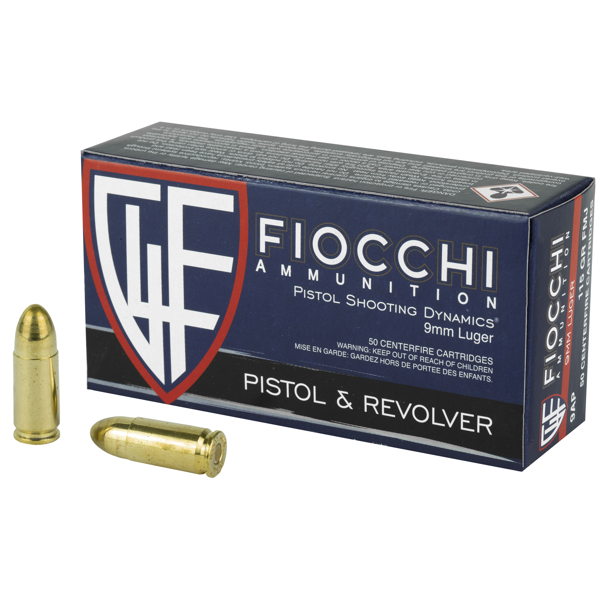 Fiocchi Centerfire FMJ Ammo